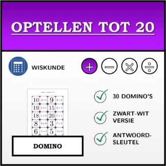 Domino: Optellen tot 20
