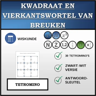 Tetromino: Kwadraat en vierkantswortel van breuken