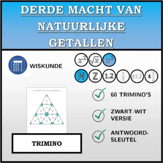 Trimino: Derde macht van natuurlijke getallen
