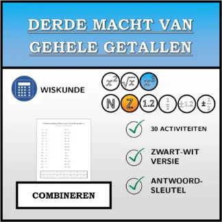 Combineeroefening: Derde macht van gehele getallen