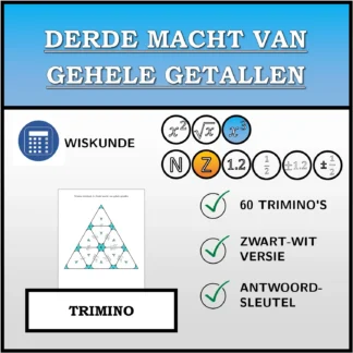 Trimino: Derde macht van gehele getallen