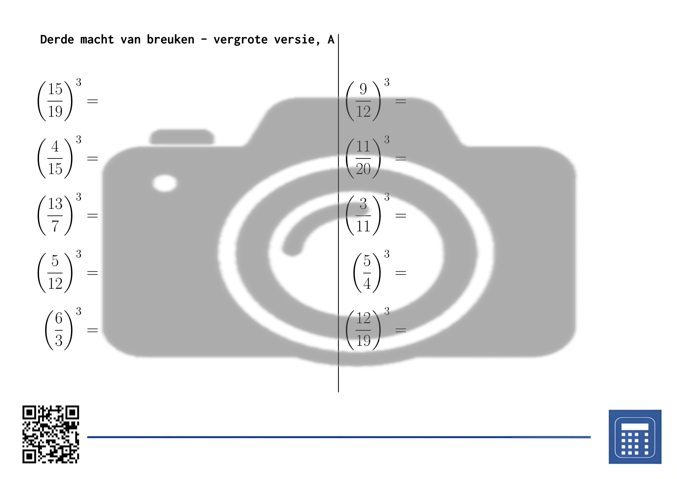 Werkblad: Derde macht van breuken - Afbeelding 3