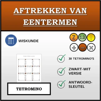Tetromino: Aftrekken van eentermen