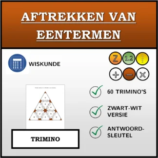 Trimino: Aftrekken van eentermen