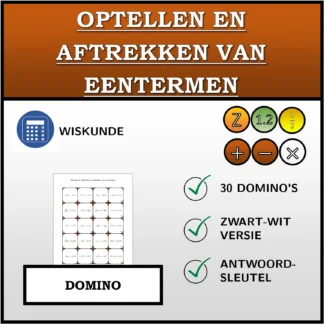 Domino: Optellen en aftrekken van eentermen