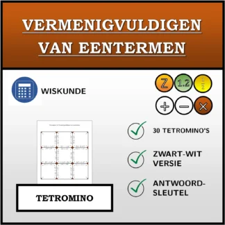 Tetromino: Vermenigvuldigen van eentermen