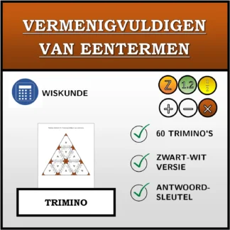 Trimino: Vermenigvuldigen van eentermen