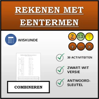 Combineeroefening: Rekenen met eentermen
