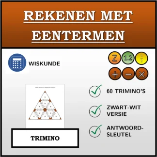 Trimino: Rekenen met eentermen
