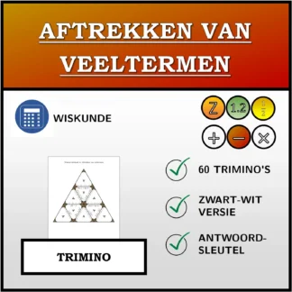 Trimino: Aftrekken van veeltermen