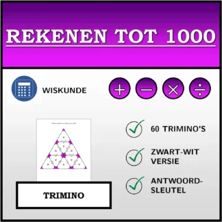 Trimino: Rekenen tot 1000
