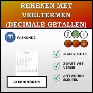 Combineeroefening: Rekenen met veeltermen (decimale getallen)