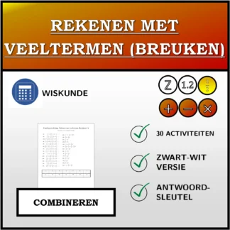Combineeroefening: Rekenen met veeltermen (breuken)