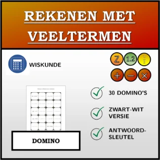 Domino: Rekenen met veeltermen