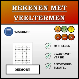 Memory: Rekenen met veeltermen