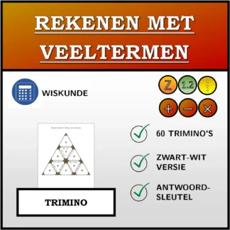Trimino: Rekenen met veeltermen