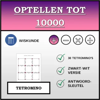 Tetromino: Optellen tot 10000