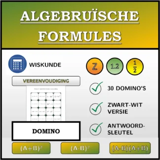 Domino: Algebruïsche formules, vereenvoudiging