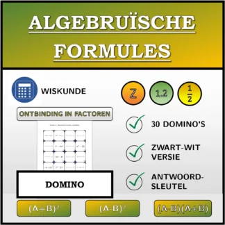 Domino: Algebruïsche formules, ontbinding