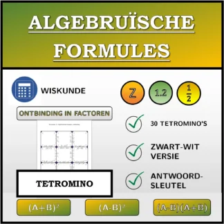 Tetromino: Algebruïsche formules, ontbinding