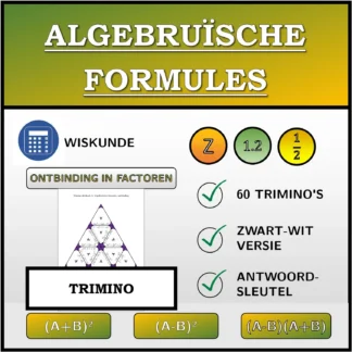 Trimino: Algebruïsche formules, ontbinding