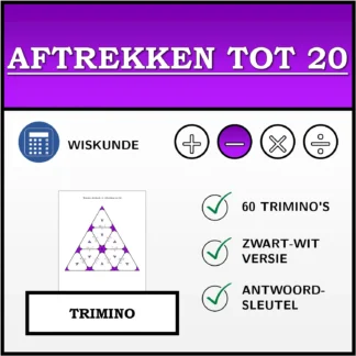 Trimino: Aftrekken tot 20