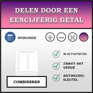 Combineeroefening: Delen door een eencijferig getal