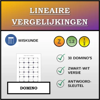 Domino: Lineaire vergelijkingen