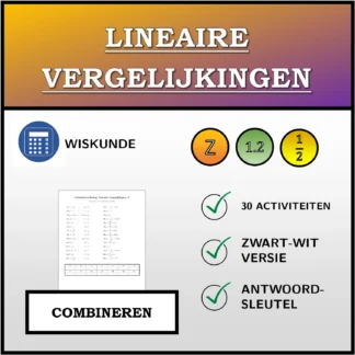 Combineeroefening: Lineaire vergelijkingen