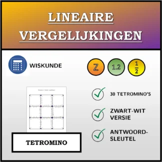 Tetromino: Lineaire vergelijkingen