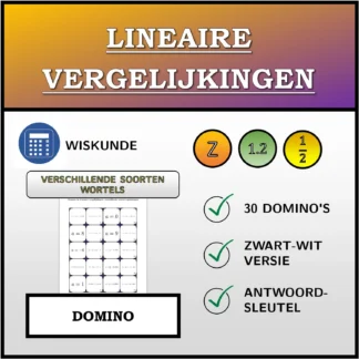Domino: Lineaire vergelijkingen, verschillende soorten oplossingen