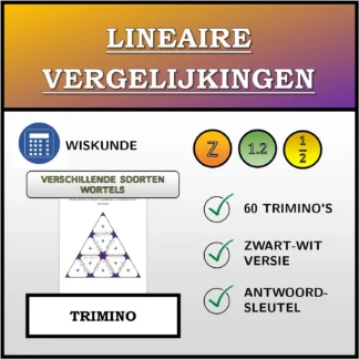 Trimino: Lineaire vergelijkingen, verschillende soorten oplossingen