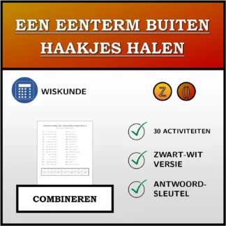Combineeroefening: Een eenterm buiten haakjes halen