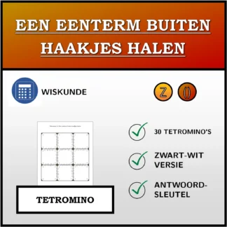 Tetromino: Een eenterm buiten haakjes halen