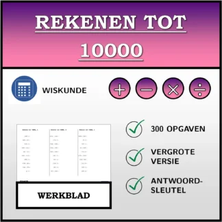 Werkblad: Rekenen tot 10000