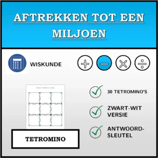 Tetromino: Aftrekken tot een miljoen
