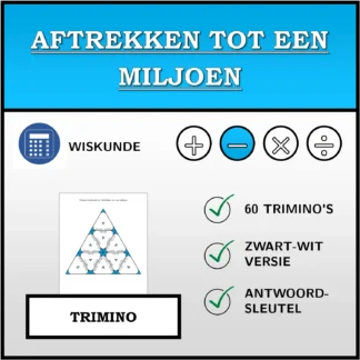 Trimino: Aftrekken tot een miljoen