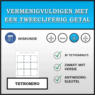 Tetromino: Vermenigvuldigen met een tweecijferig getal