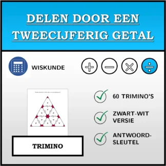 Trimino: Delen door een tweecijferig getal