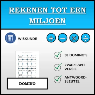 Domino: Rekenen tot een miljoen