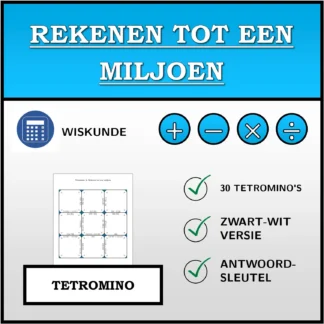 Tetromino: Rekenen tot een miljoen