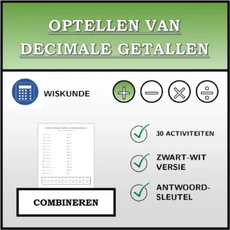 Combineeroefening: Optellen van decimale getallen