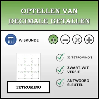 Tetromino: Optellen van decimale getallen
