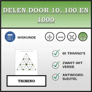 Trimino: Delen door 10, 100 en 1000