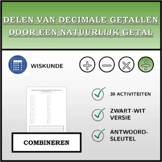 Combineeroefening: Delen van decimale getallen door een natuurlijk getal