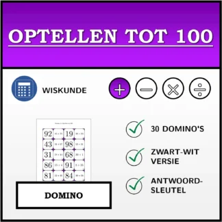 Domino: Optellen tot 100