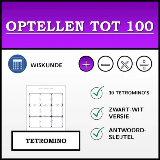 Tetromino: Optellen tot 100