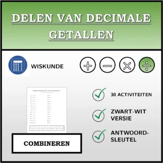 Combineeroefening: Delen van decimale getallen