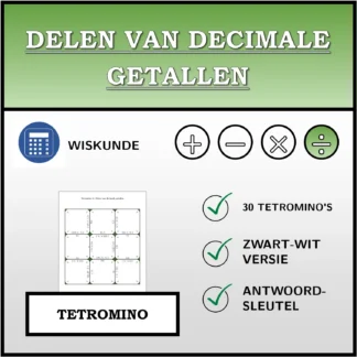 Tetromino: Delen van decimale getallen