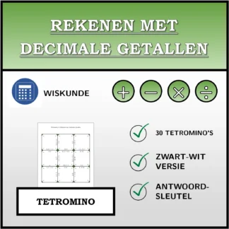 Tetromino: Rekenen met decimale getallen
